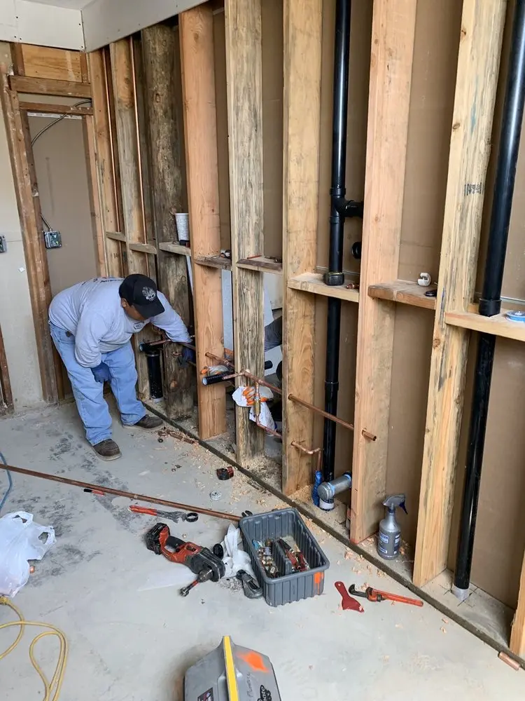Commercial rough-in plumbing for Commercial Plumbing in Larchmont Village Apartments West